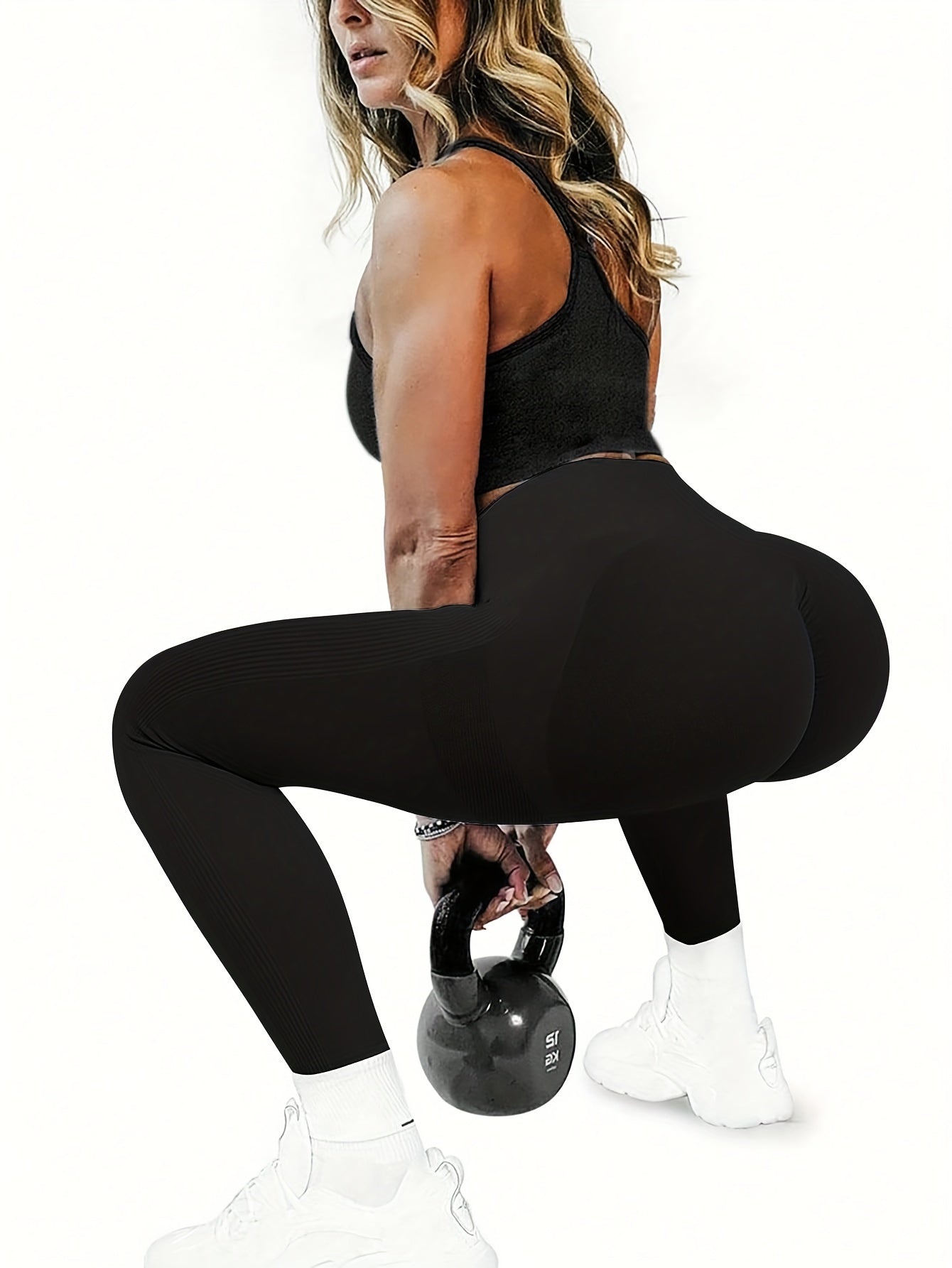 Leggings yoga mujer, leggings cintura alta, leggings rayas laterales, leggings deportivos mujer, ropa deportiva mujer, VIVAVIA, yoga, running, entrenamiento, gimnasio, fitness, poliamida, elastano, elásticos.