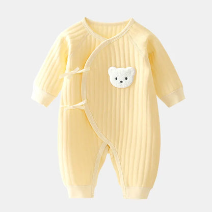 0-6m Newborn Baby Jumpsuit Long Sleeves Boys Girls Romper Cotton Jumpsuits Clothes for Babies Outfits Soft One-Piece Pajamas