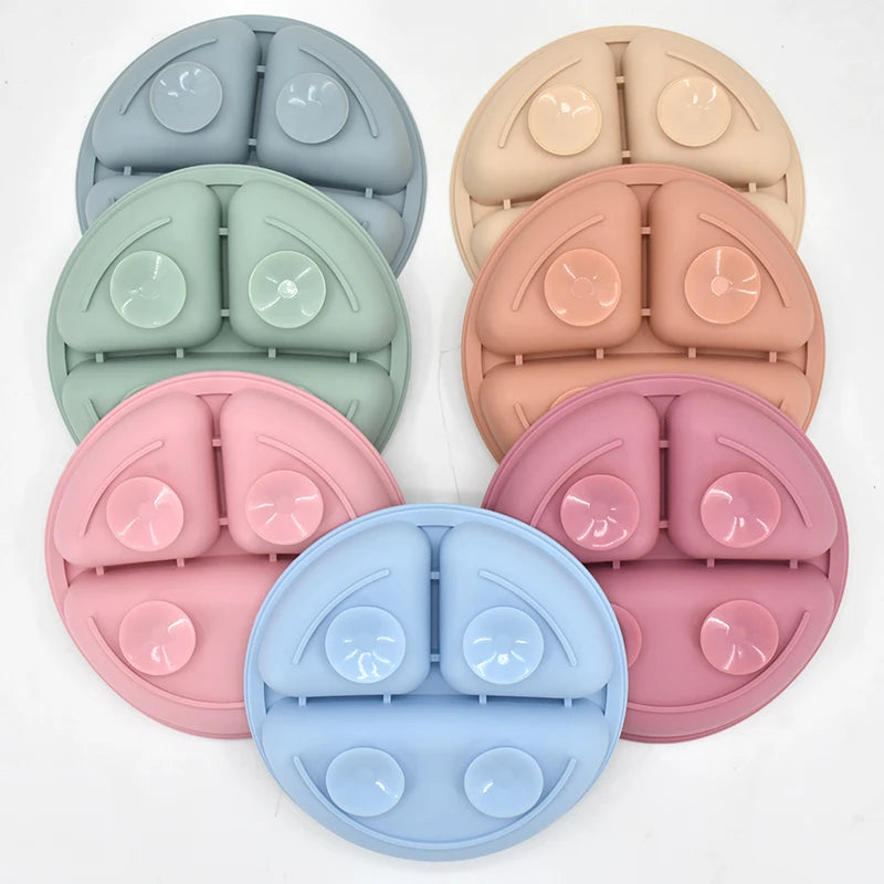 4/5/6PCS Baby Silicone Tableware