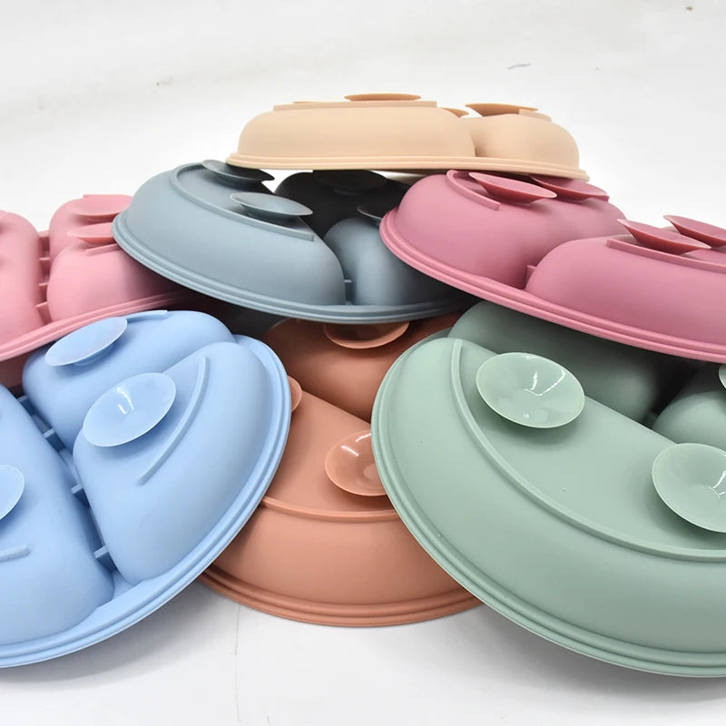 4/5/6PCS Baby Silicone Tableware