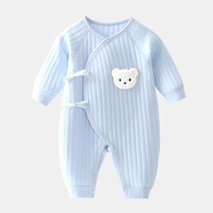 0-6m Newborn Baby Jumpsuit Long Sleeves Boys Girls Romper Cotton Jumpsuits Clothes for Babies Outfits Soft One-Piece Pajamas