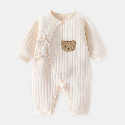 0-6m Newborn Baby Jumpsuit Long Sleeves Boys Girls Romper Cotton Jumpsuits Clothes for Babies Outfits Soft One-Piece Pajamas