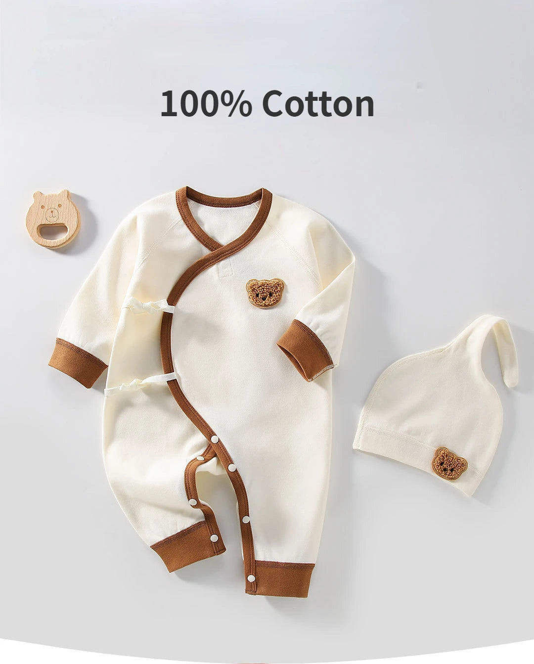 Unisex Newborn Jumpsuit Cothing Boys Girls  100% Cotton Baby Romper 0-3M Long Sleeved Babe Pajamas for Four Season