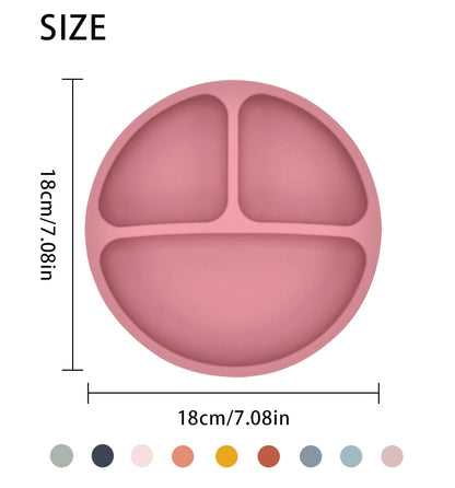 4/5/6PCS Baby Silicone Tableware