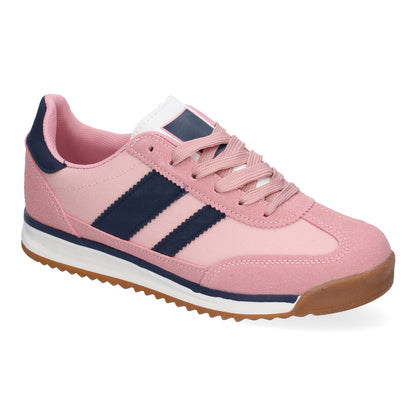 Sneaker mujer, skechers mujer antideslizante , armapies mujer, bambas, zapatillas deportivas mujer, zapatillas pitillo mujer, zapatillas mujer cordones solor rosa