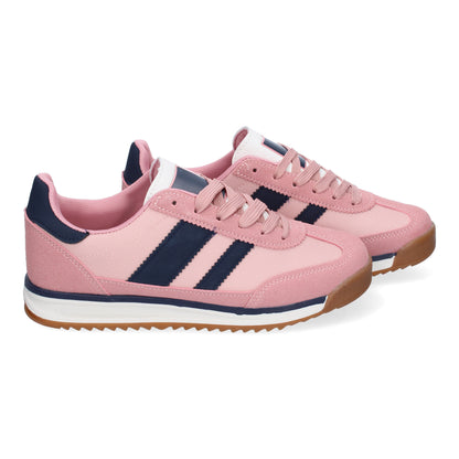 Sneaker mujer, skechers mujer antideslizante , armapies mujer, bambas, zapatillas deportivas mujer, zapatillas pitillo mujer, zapatillas mujer cordones solor rosa