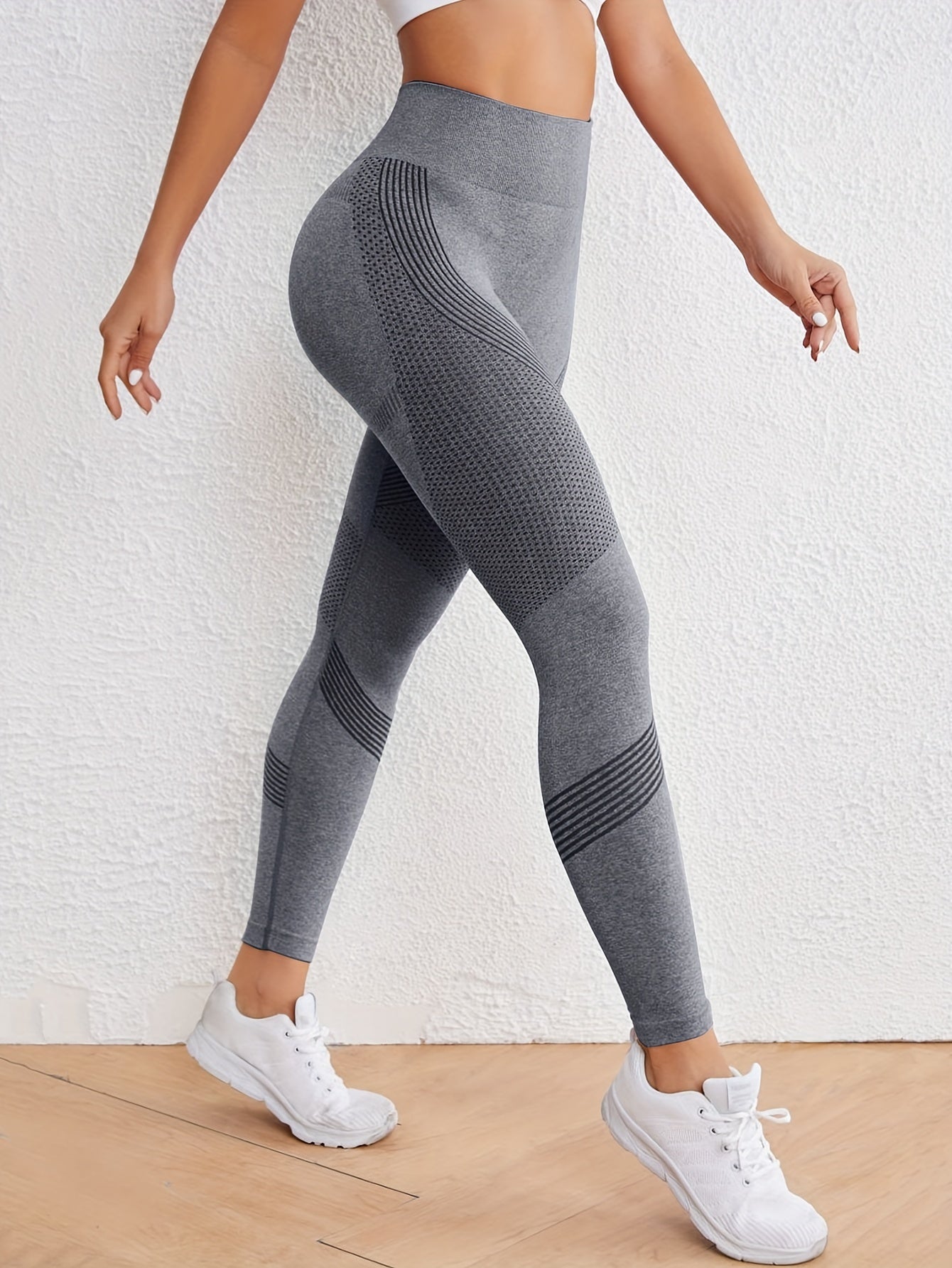 Leggings deportivos mujer, leggings secado rápido, leggings cintura alta, leggings yoga, ropa deportiva mujer, Miravia, yoga, running, entrenamiento, gimnasio, fitness, poliamida, elastano, sin costuras.