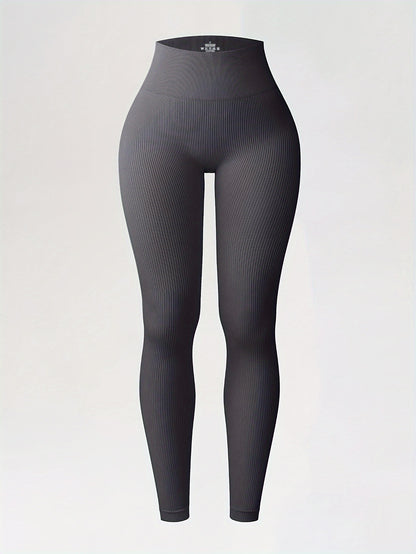 Pack de 2 Leggings acanalados y elásticos I cintura alta I Leggings yoga mujer I Pack Leggings I Leggings deportivos mujer I ropa deportiva mujer.